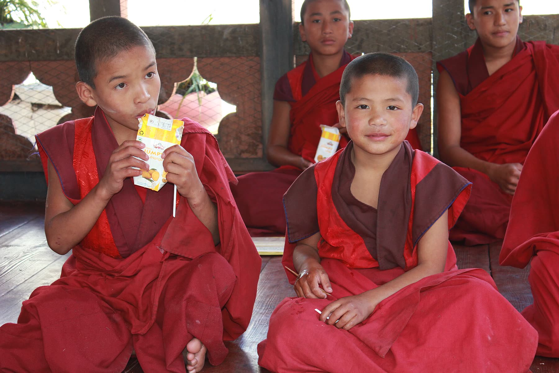Buddhist monks in Bhutan